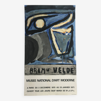Bram VAN VELDE, National Museum of Modern Art, 1970. Original poster in lithograph transfer