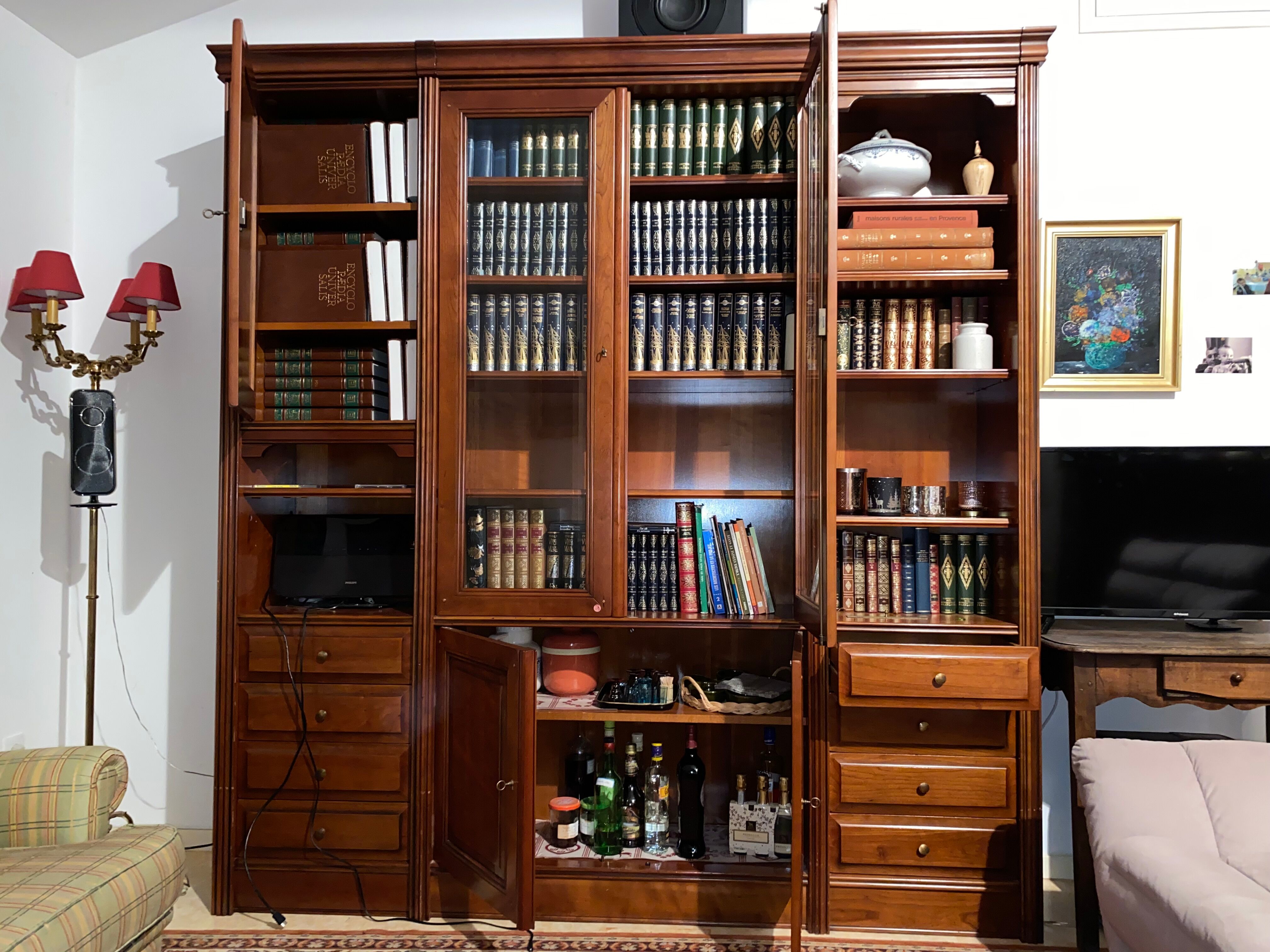 Library/cherry cabinet