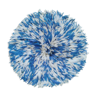 Juju hat blanc moucheté bleu de 110 cm