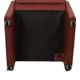 Ensemble vintage de 6 fauteuils rouges en simili cuir de haute qualité