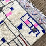Berber carpet of the azilal region 150x235 cm handmade in wool