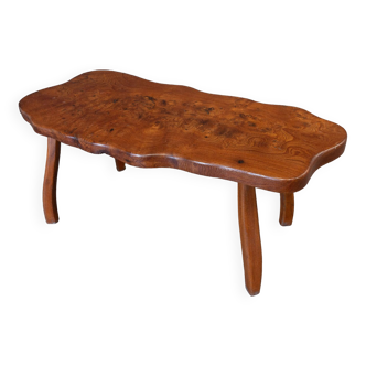 Table en bois d'olivier 1970