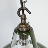 Industrial Green Enamel Factory Pendant Lamp from Coolicon, 1950s
