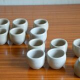 Lot of 12 grey sandstone snail buckets