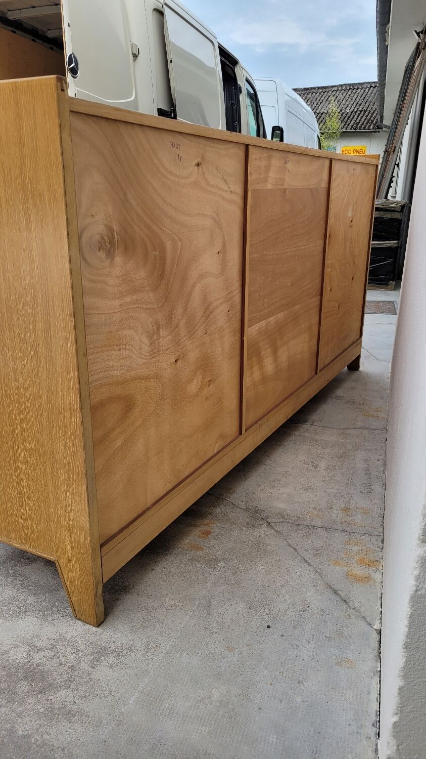 Vintage sideboard enfilade 1950 feet oak compass
