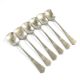 Set of ice cream spoons, silver-plated white metal, Germany, 1930s
