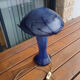 Vintage blue blown glass mushroom lamp – Murano style