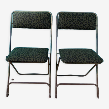 Pair of folding chairs Lafuma Chantazur