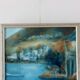 Huile sur toile suédoise, Marine, K. Jördahn