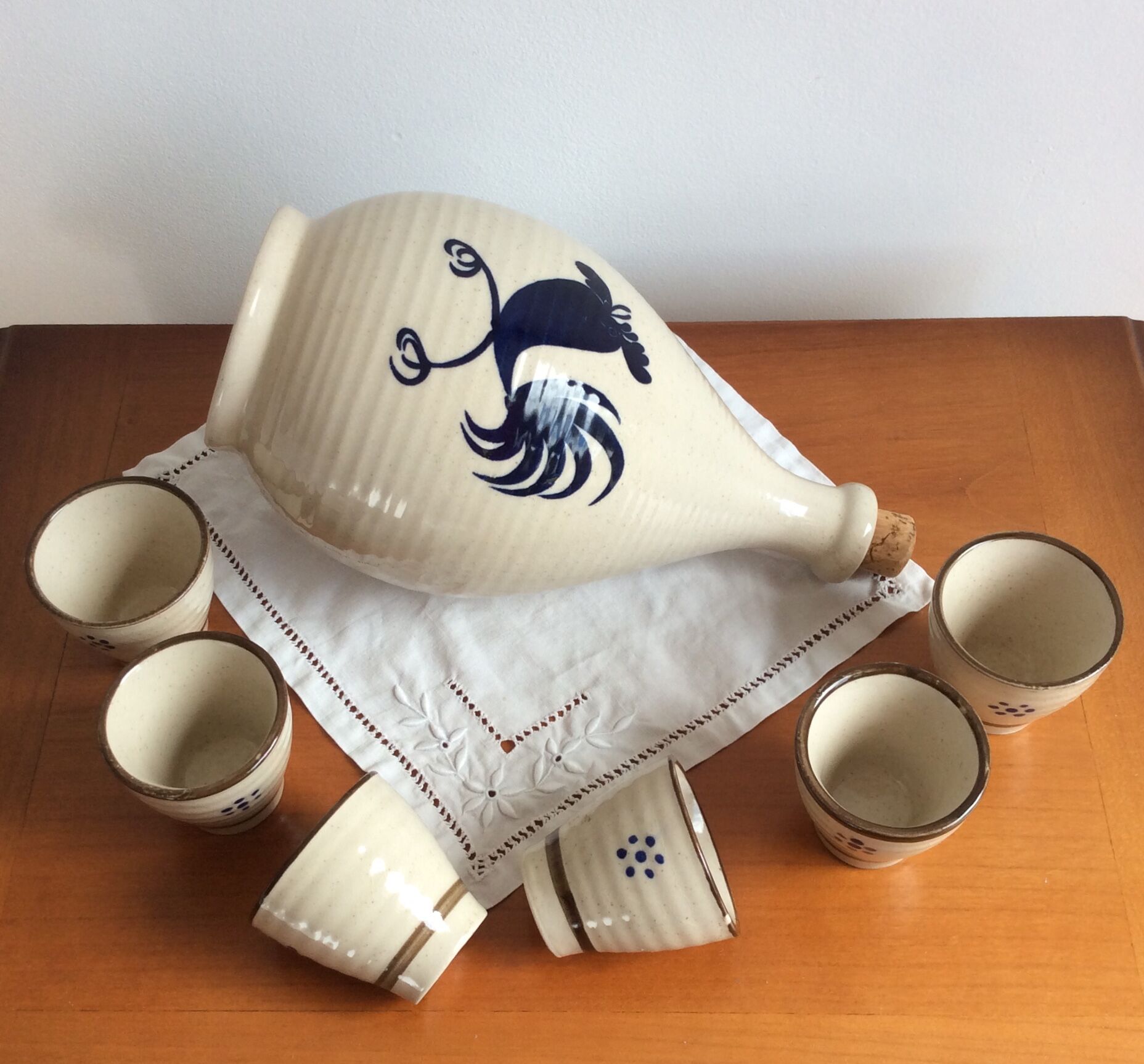 Ceramic liquor service vintage