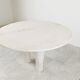 Round Italian travertine dining table 1970s