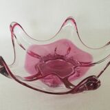 Coupe en cristal rose