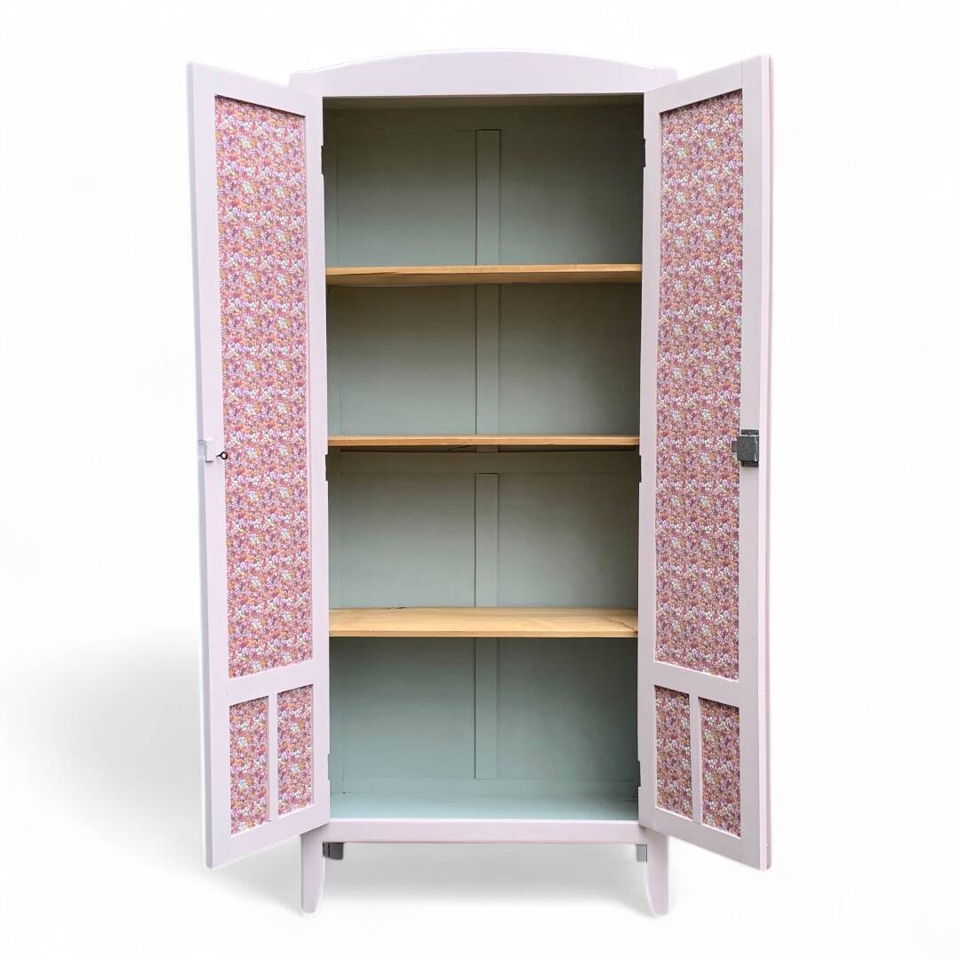 Parisian Art Deco wardrobe in pink, 1930.