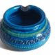 Bitossi Large Ashtray by Aldo Londi, Rimini Blu Ceramic, Italy, 1960s
