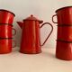 Enamelled sheet metal coffee maker, 1960