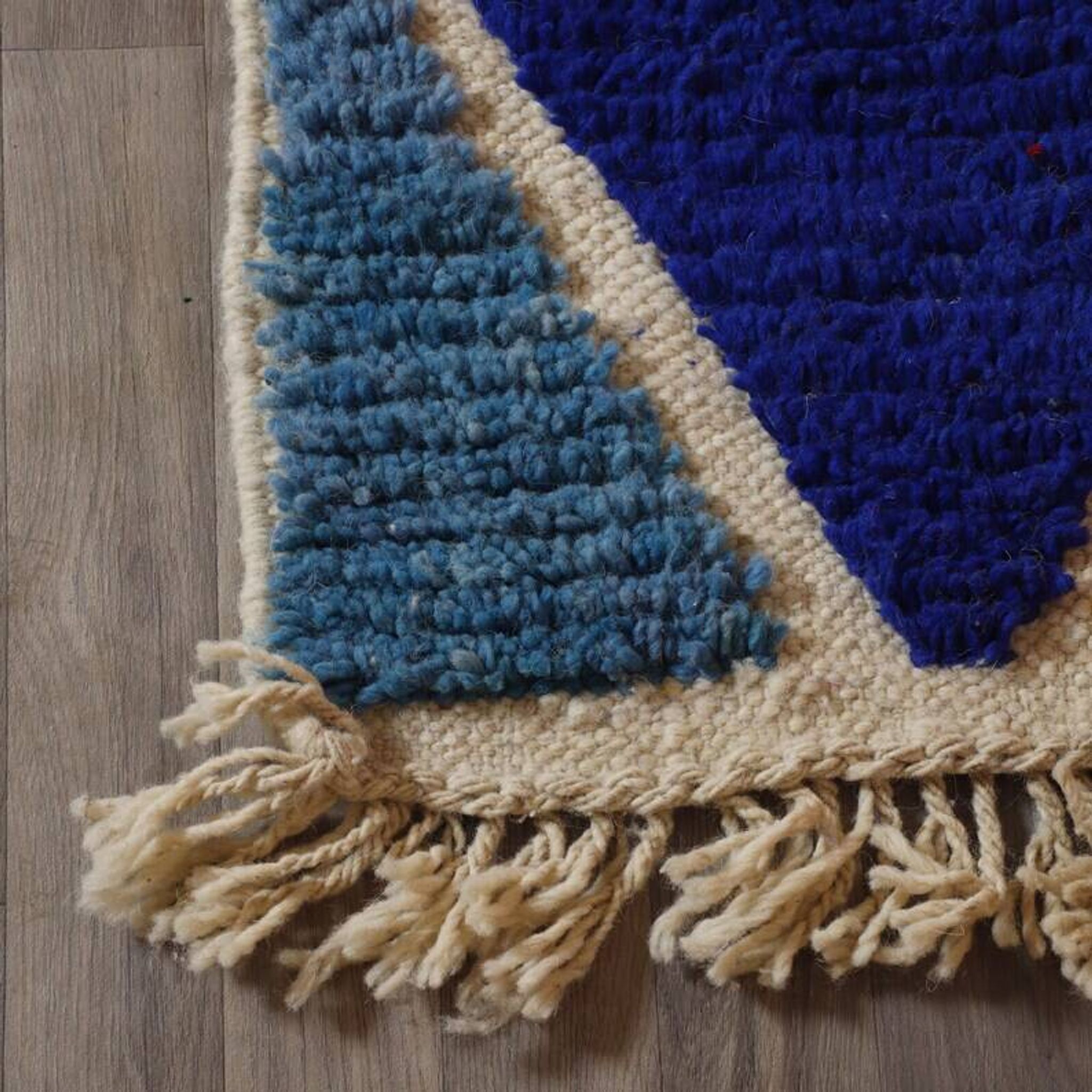 Multicolored Berber wool rug 250cmx150cm