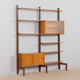 Two bay modular teak wall unit by sven andersen møbelfabrikk, norway, 1960s