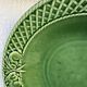 Large woven border salad bowl "Rabbit Green" Bordallo Pinheiro Po