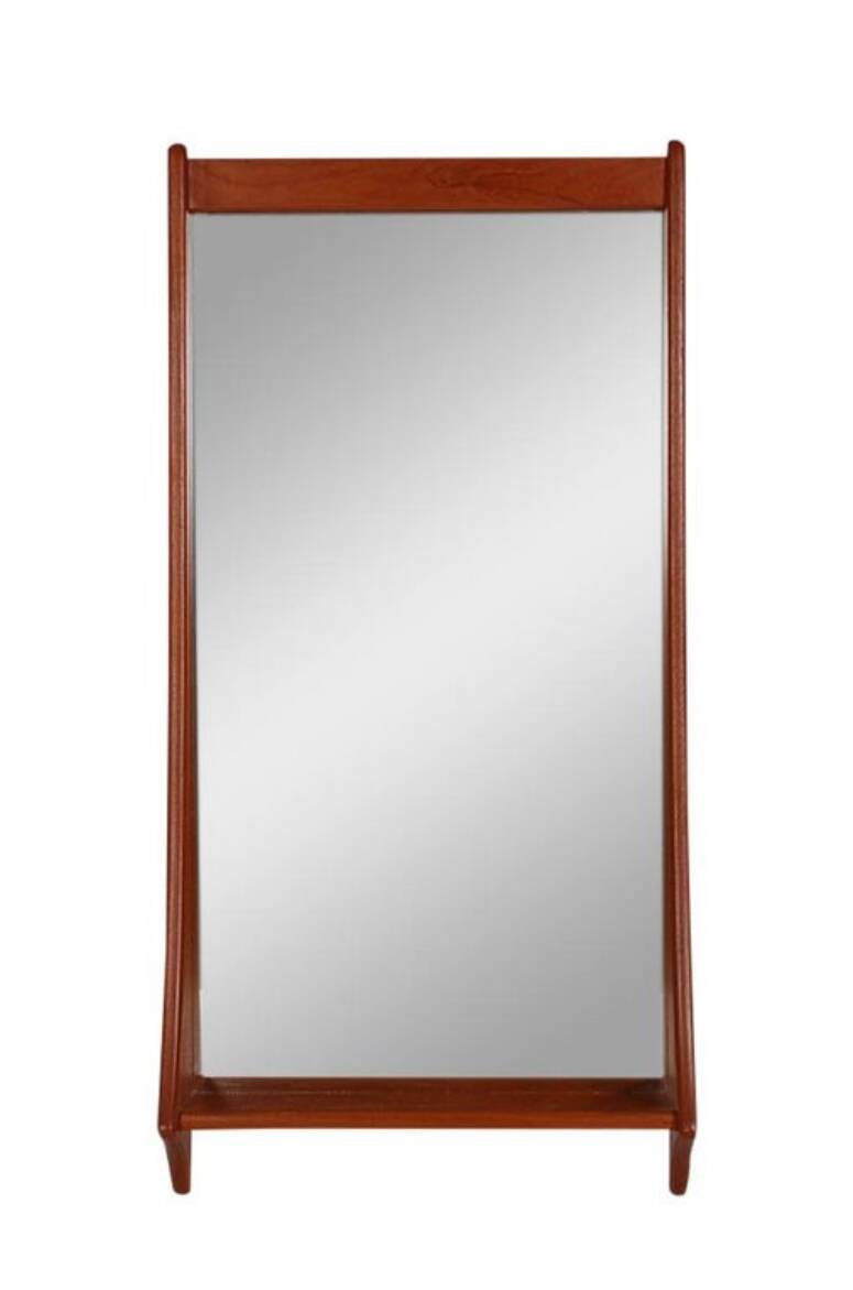 Teak mirror by Pedersen and Hansen