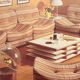 Set de chauffeuses Bernard Govin, Roset 1970