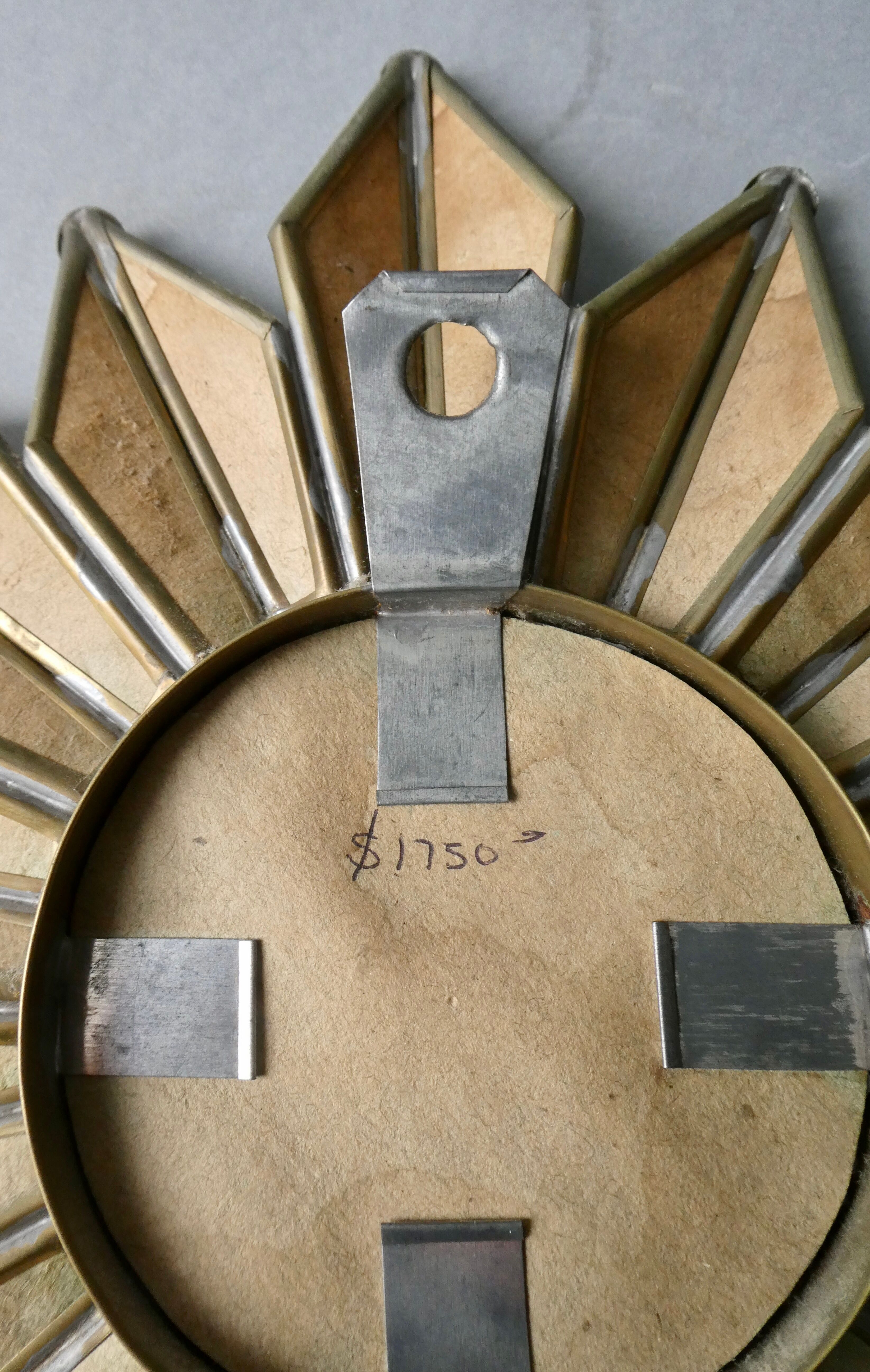 Mirror shape sun with parecloses of mirrors