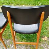 Series of 6 old Scandinavian design chairs