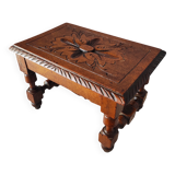Antique footrest stool