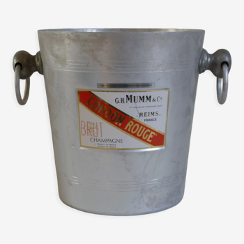 Mumm Cordon Rouge vintage champagne bucket made in aluminium France