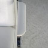 Armchair "Space Age"". Steel and imitation leather. Swivel. France, 70s