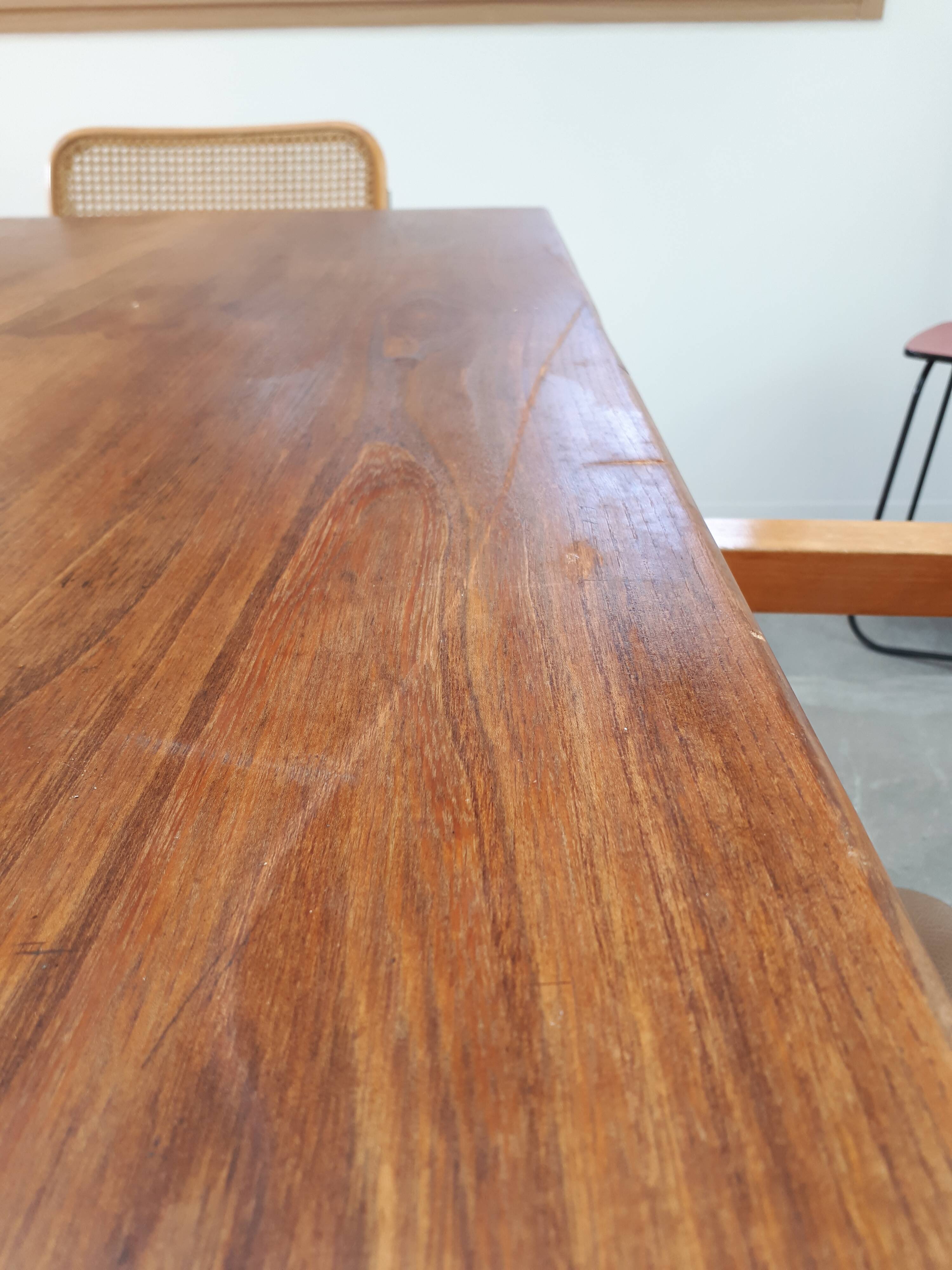 Dining room table farm and 6 chairs style breuer