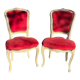 Paire de chaises style Louis XV