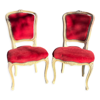 Pair of Louis XV style chairs