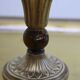 Pair of golden candle holders