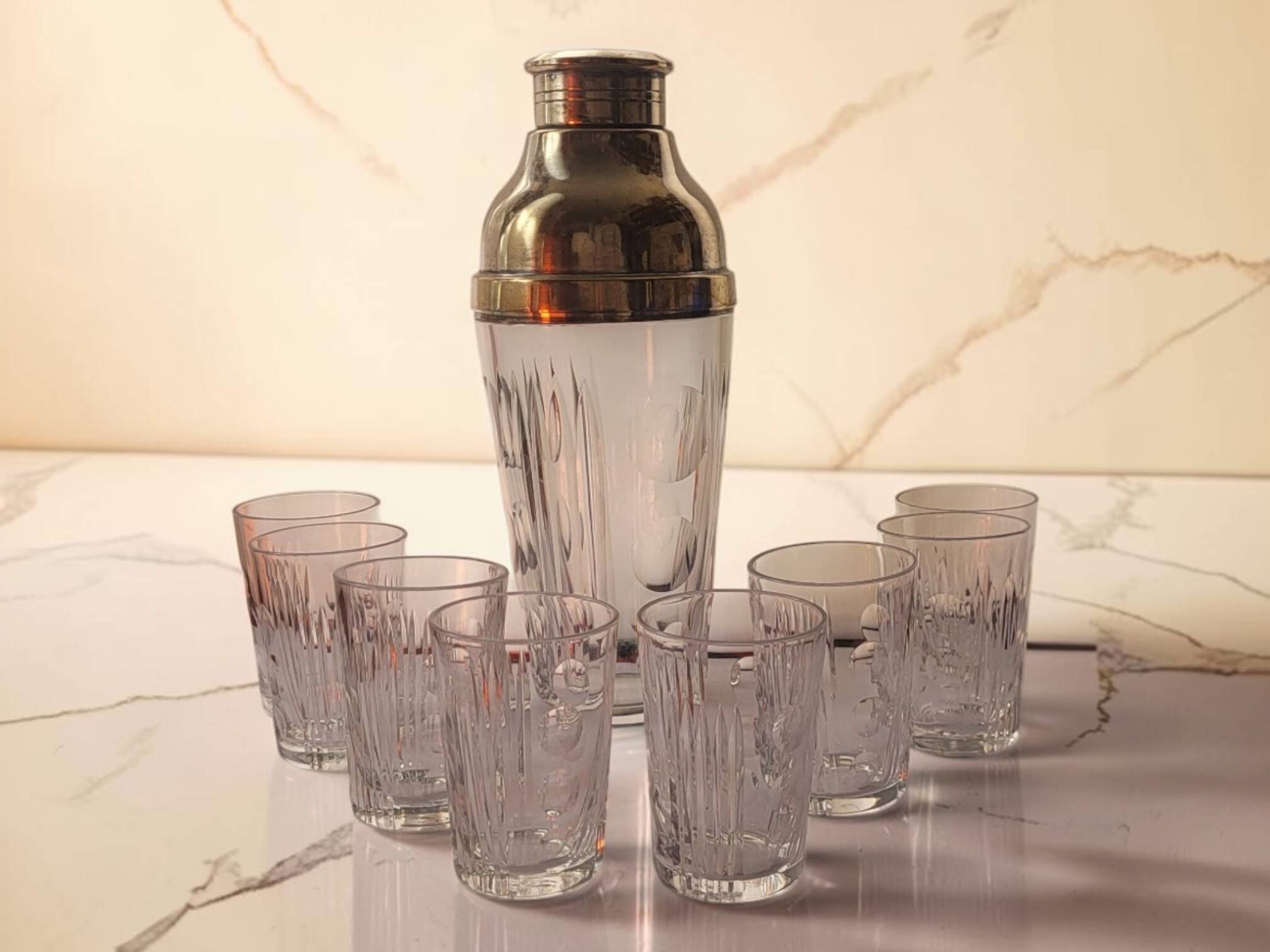 Crystal Sèvres cocktail service