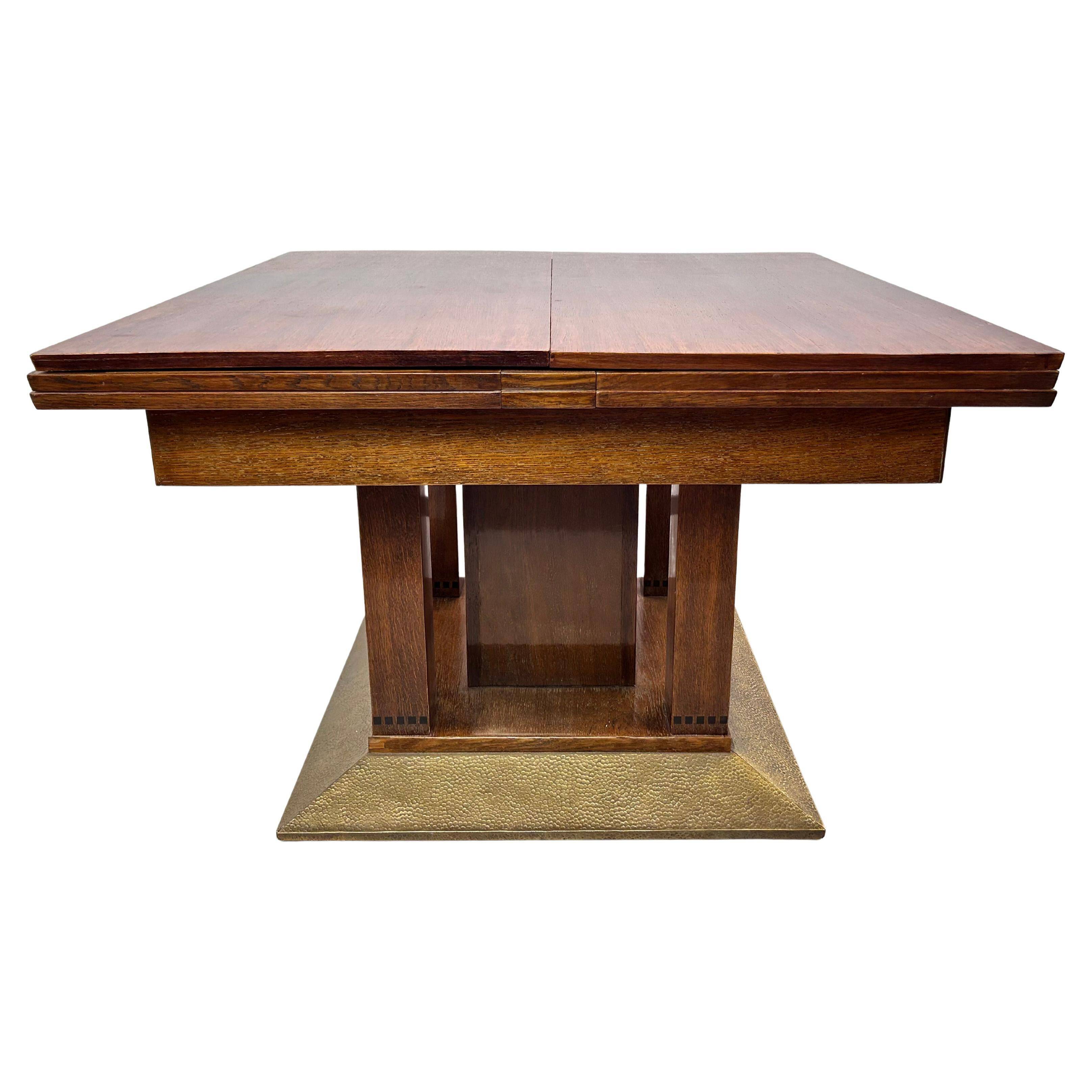 Large dining table for 16 people attributed to Joseph Maria Olbrich.