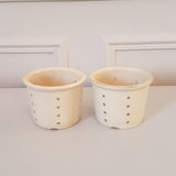 Set of two old beam molds