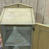 19th century English bedside table in painted fir