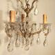 Old baroque chandelier with tassels
