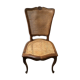 Old wooden chair and caning
