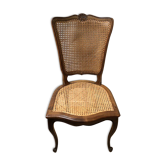 Old wooden chair and caning
