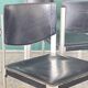 Lot de 4 chaises de salle à manger postmodernes en cuir noir Matteo Grassi, Italie, années 1980