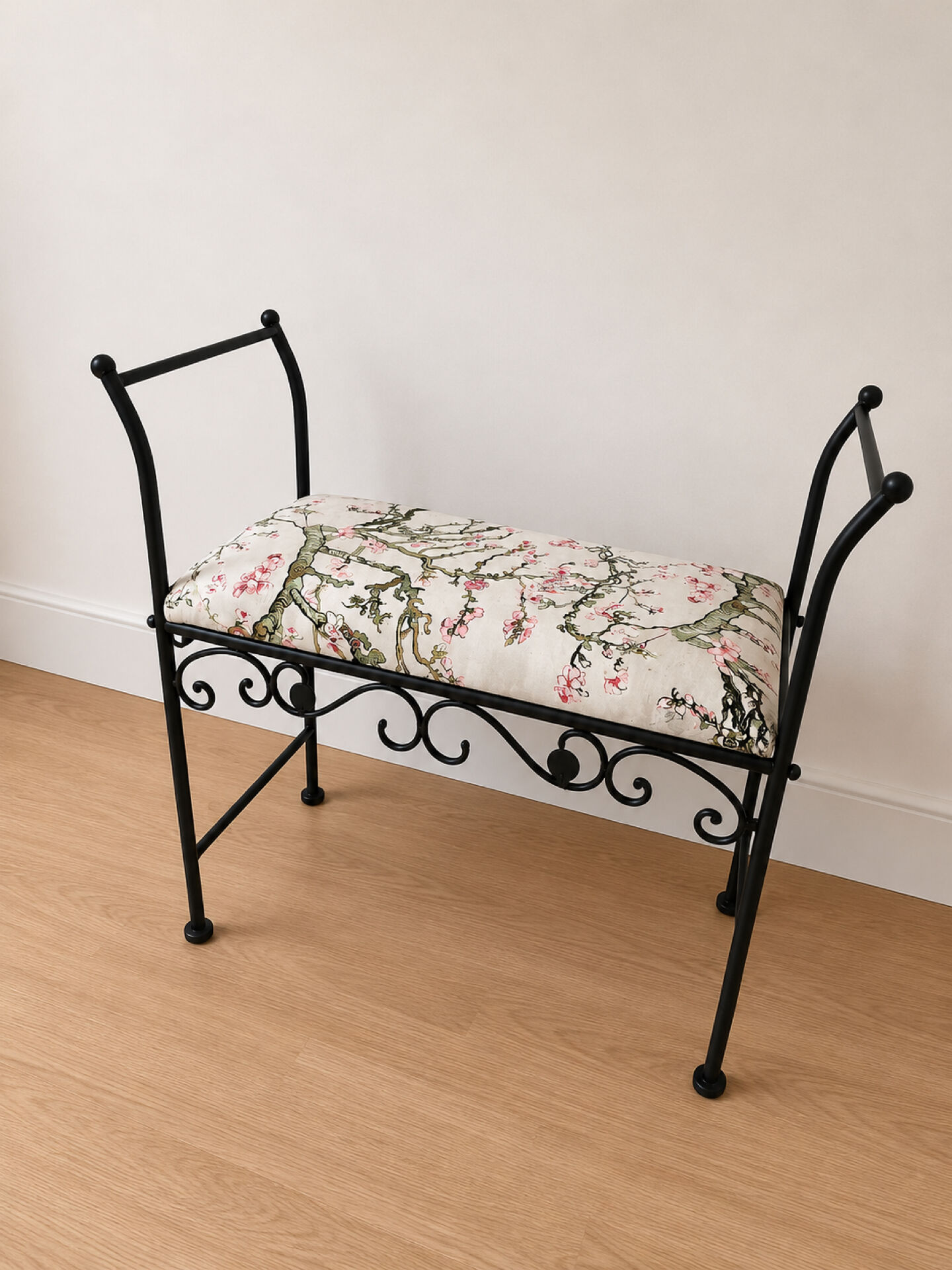 Wrought iron bench