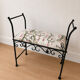 Wrought iron bench