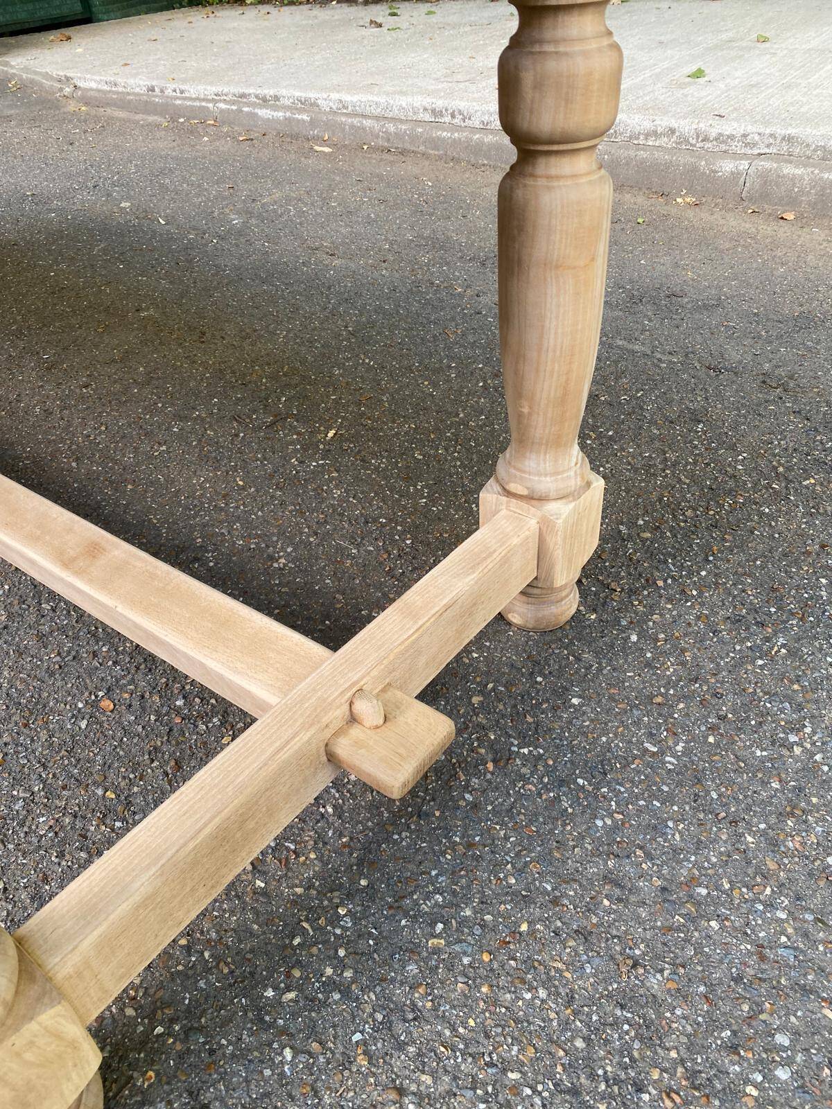 Renovated 210cm farmhouse dining table from the 20th century