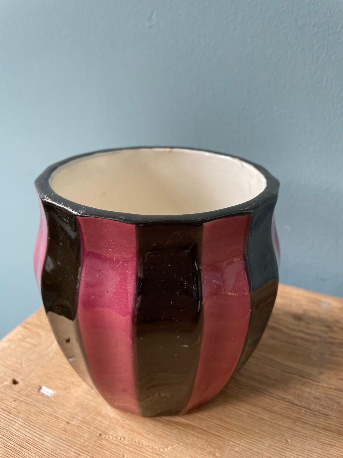 Covered pot in glazed ceramic Gustave De Bruyn