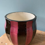 Covered pot in glazed ceramic Gustave De Bruyn