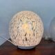 Pair of design mid century artglass Table Lamps, 1980s - Czechoslovakia