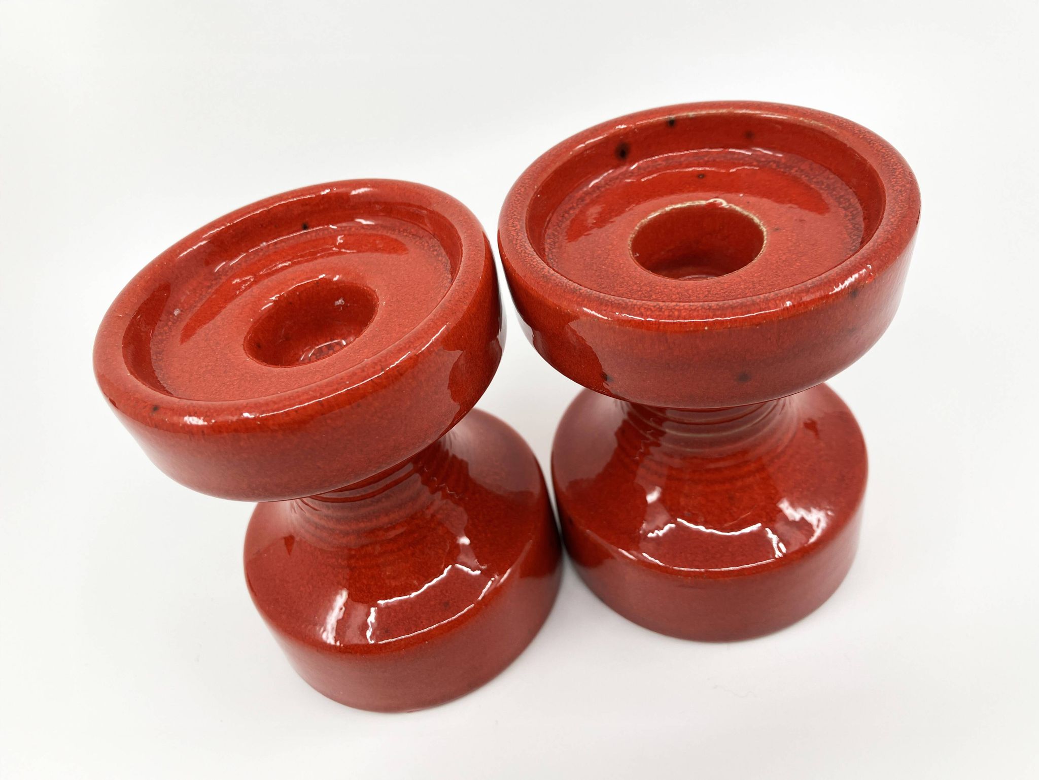 2 Steuler ceramic candle holders • Design Cari Zalloni • Circa 60-70