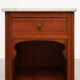 French Art Deco Wood & Grey Marble Top Nightstand, 1920s