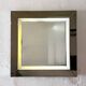 Large mirror, integrated lighting – Italy, 1970s